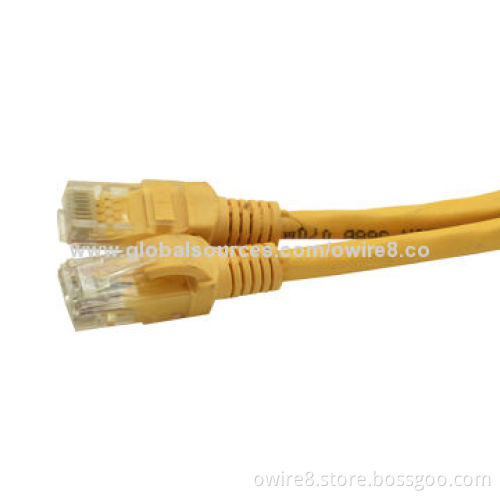Cat5e/6 UTP/FTP/SFTP Patch Cord, cable PVC Jacket and PE Insulation